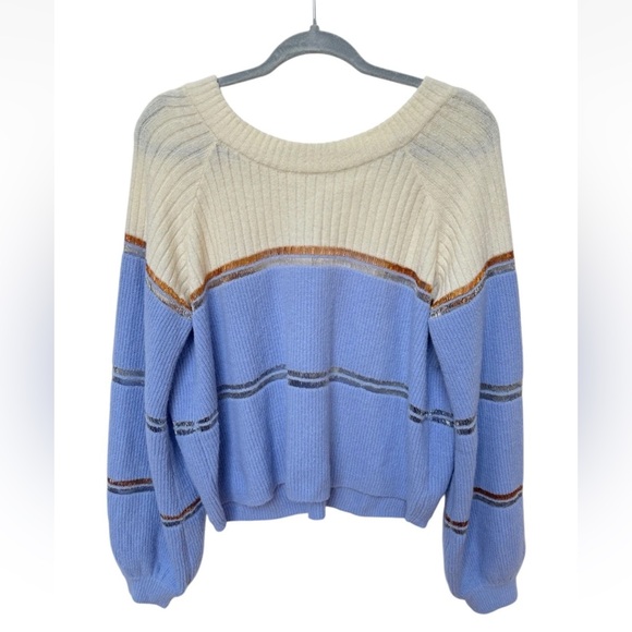 For Love And Lemons Arielle Tie Back Sweater Sz Small - Picture 3 of 7